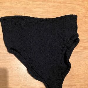 Hunza G Black Textured Swim Bottoms (Black)